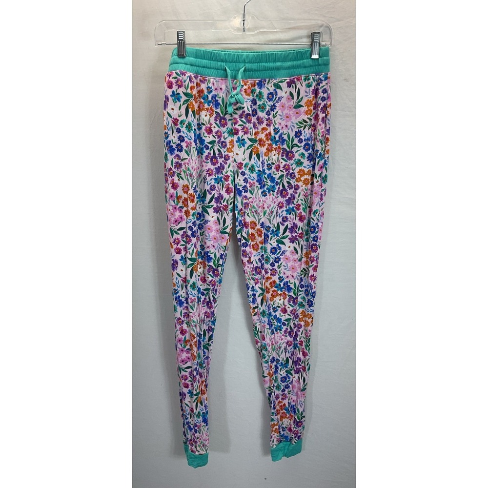 Little Sleepies Women's‎ Bamboo Flower Fields Pajama Pants Sz S Pink Soft